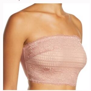 Free People Camila Bandeau Bralette Vintage Rose
